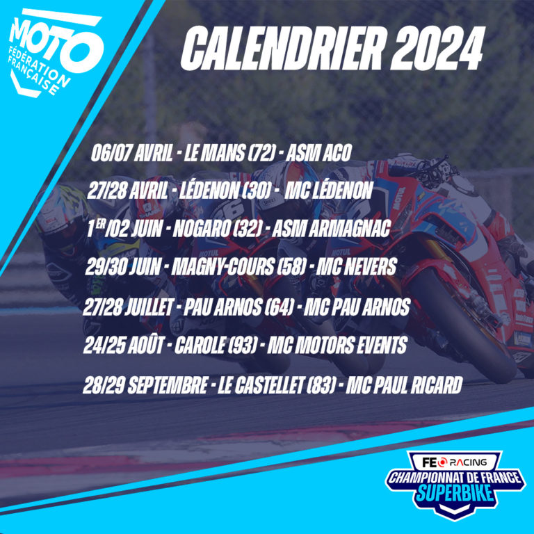 Calendrier FSBK 2025 : Préparez-vous pour une Saison de Courses Moto Explosive !