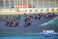 Départ course 1LE MANS FSBK 2023.1ere manche Championnat de France Superbike.25 / 26 Mars 2023.