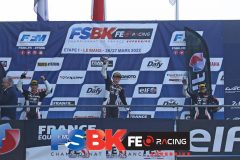 Podium SP300 Course 1LE MANS FSBK 20221 ére manche du Championnat de France Superbike26 & 27 Mars  Mars 2022© PHOTOPRESSTel: 06 08 07 57 80info@photopress.fr