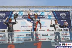 Podium Supersport 300 course 2.
LEDENON FSBK 2023.
Troisième manche Championnat de France Superbike.
27 / 28 Mai 2023.
© PHOTOPRESS.
Tel: 06 08 07 57 80.
info@photopress.fr