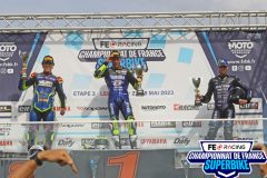 Podium Superbike course 2.
LEDENON FSBK 2023.
Troisième manche Championnat de France Superbike.
27 / 28 Mai 2023.
© PHOTOPRESS.
Tel: 06 08 07 57 80.
info@photopress.fr