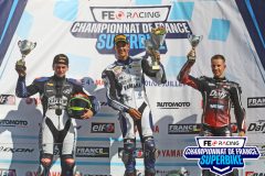 Podium Supersport course 1.
MAGNY-COURS FSBK 2023.
Quatrième manche Championnat de France Superbike.
1 / 2 Juillet 2023.
© PHOTOPRESS.
Tel: 06 08 07 57 80.
info@photopress.fr