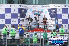 Podium Supersport course 2.
MAGNY-COURS FSBK 2023.
Quatrième manche Championnat de France Superbike.
1 / 2 Juillet 2023.
© PHOTOPRESS.
Tel: 06 08 07 57 80.
info@photopress.fr