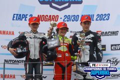 Podium MOTO 4/5 course 2.
NOGARO FSBK 2023.
Deuxième manche Championnat de France Superbike.
29 / 30 Avril 2023.
© PHOTOPRESS.
Tel: 06 08 07 57 80.
info@photopress.fr