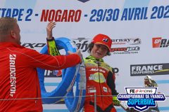 Podium MOTO 4/5 course 2.
NOGARO FSBK 2023.
Deuxième manche Championnat de France Superbike.
29 / 30 Avril 2023.
© PHOTOPRESS.
Tel: 06 08 07 57 80.
info@photopress.fr