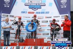 Podium MOTO 4/5 course 2.
NOGARO FSBK 2023.
Deuxième manche Championnat de France Superbike.
29 / 30 Avril 2023.
© PHOTOPRESS.
Tel: 06 08 07 57 80.
info@photopress.fr