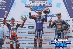 Podium Supersport course 2.
NOGARO FSBK 2023.
Deuxième manche Championnat de France Superbike.
29 / 30 Avril 2023.
© PHOTOPRESS.
Tel: 06 08 07 57 80.
info@photopress.fr