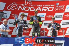 Podium SP300 Challenger Course 1.
NOGARO FSBK 2022.
2 ème manche Championnat de France Superbike.
6 & 7 Mai 2022.
© PHOTOPRESS.
Tel: 06 08 07 57 80.
info@photopress.fr