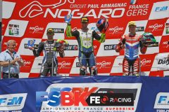 Podium SB Challenger Course 1.
NOGARO FSBK 2022.
2 ème manche Championnat de France Superbike.
6 & 7 Mai 2022.
© PHOTOPRESS.
Tel: 06 08 07 57 80.
info@photopress.fr