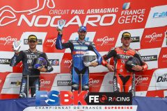 Podium SP600 Course 1.
NOGARO FSBK 2022.
2 ème manche Championnat de France Superbike.
6 & 7 Mai 2022.
© PHOTOPRESS.
Tel: 06 08 07 57 80.
info@photopress.fr