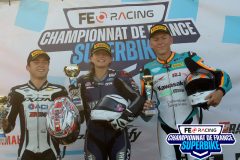 Podium Supersport 300 course 1.
PAU-ARNOS FSBK 2023.
Cinquième manche Championnat de France Superbike.
15 / 16 Juillet 2023.
© PHOTOPRESS.
Tel: 06 08 07 57 80.
info@photopress.fr