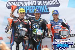 Podium Superbike course 1.
PAU-ARNOS FSBK 2023.
Cinquième manche Championnat de France Superbike.
15 / 16 Juillet 2023.
© PHOTOPRESS.
Tel: 06 08 07 57 80.
info@photopress.fr