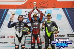 Podium Supersport 600 course 2.
PAU-ARNOS FSBK 2023.
Cinquième manche Championnat de France Superbike.
15 / 16 Juillet 2023.
© PHOTOPRESS.
Tel: 06 08 07 57 80.
info@photopress.fr