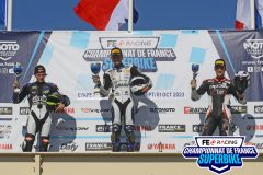 Podium 600 course 2.
PAUL RICARD 2023.
Septième manche / Finale Championnat de France Superbike.
29 Septembre / 1 Octobre 2023.
© PHOTOPRESS.
Tel: 06 08 07 57 80.
info@photopress.fr